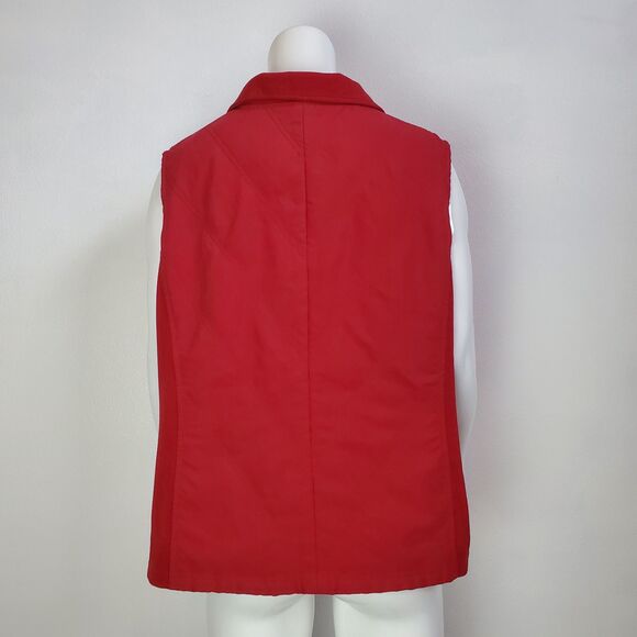 Columbia Plus Size Red Quilted Fleece Vest - Picture 4 of 9